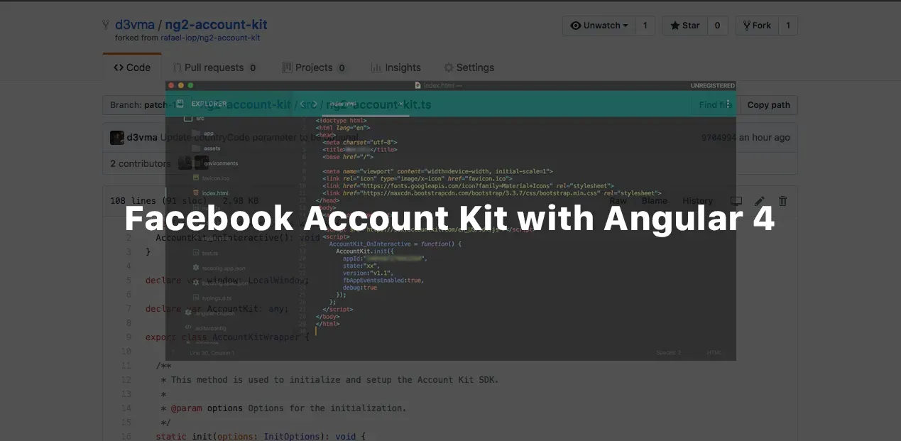 Facebook Account Kit integration with Angular 4 cover